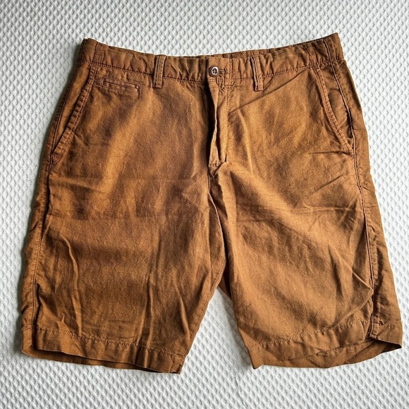 GAP Other - Gap Linen Blend Shorts 32 Burnt Orange Rust Chino Men's